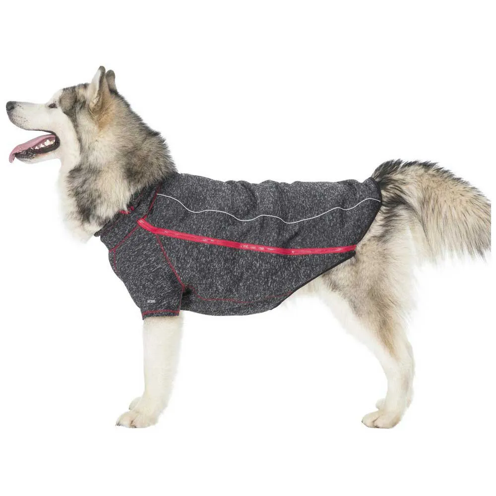 Trespass Boomer Fleece Hundejacke, Black melange x, L Trespass Boomer Fleece Hundejacke, Black melange x, L