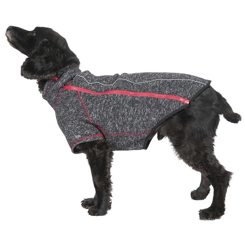 Trespass Boomer Fleece Hundejacke, Black melange x, L Trespass Boomer Fleece Hundejacke, Black melange x, L