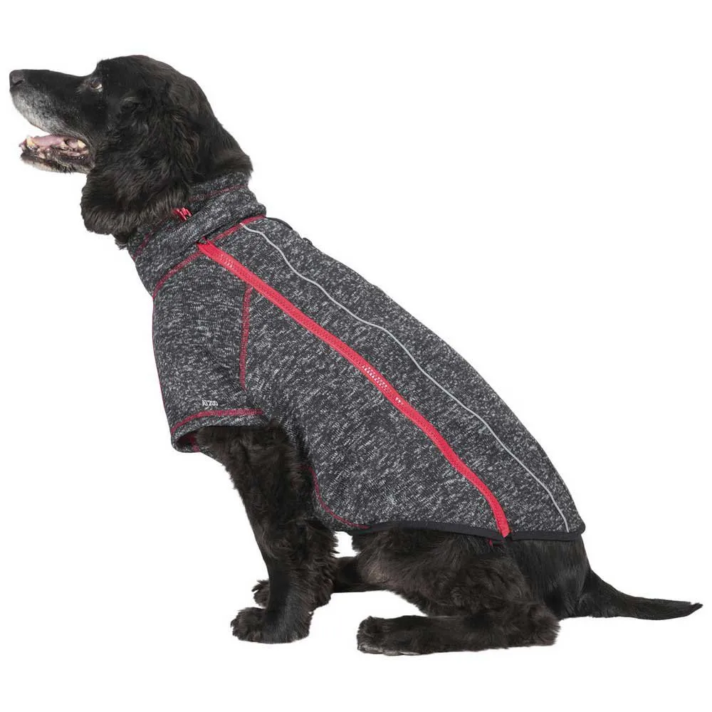Trespass Boomer Fleece Hundejacke, Black melange x, L Trespass Boomer Fleece Hundejacke, Black melange x, L