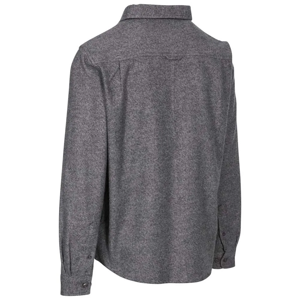 Trespass Buddworthwas Langarmhemd, Dark grey marl Trespass Buddworthwas Langarmhemd, Dark grey marl