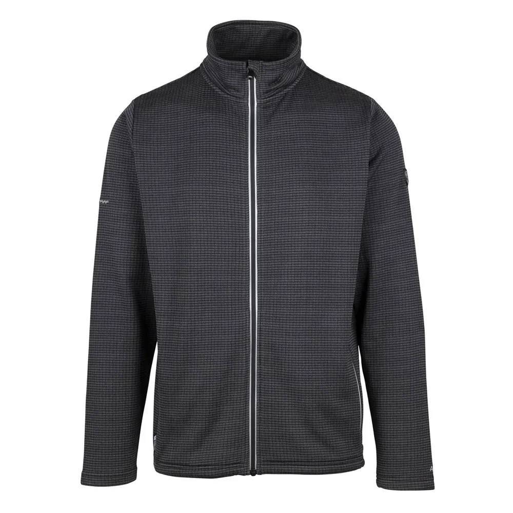 Trespass Chinley Fleece, Dark grey grid