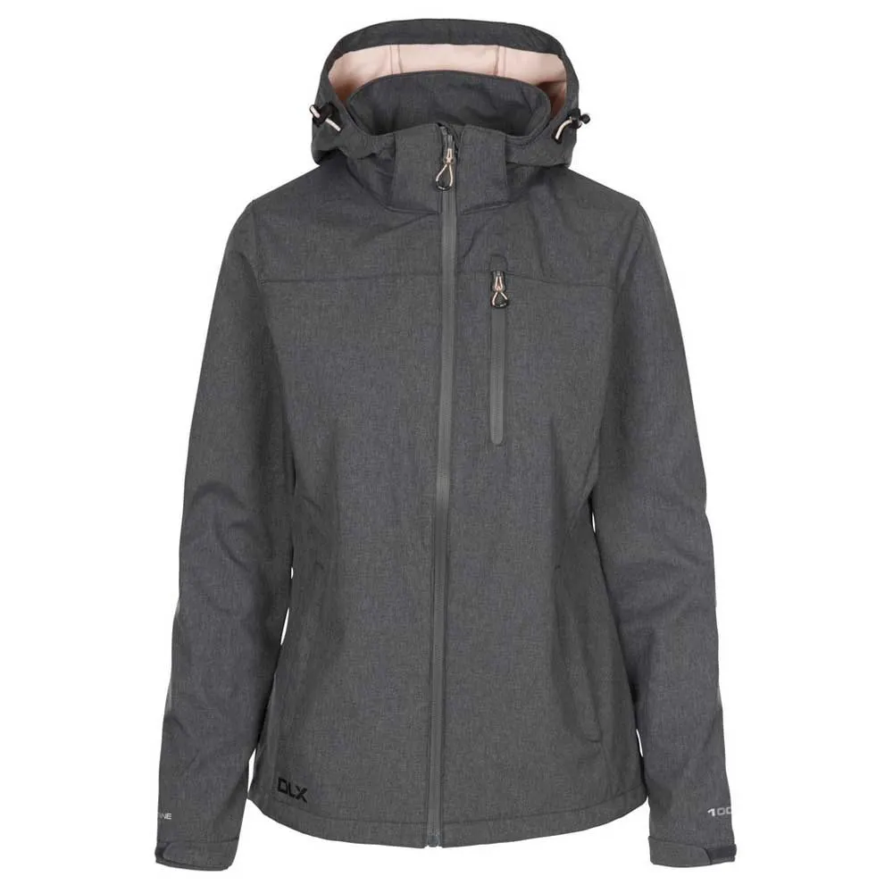 Trespass Claren Ii Softshelljacke, Dark grey marl / blush Trespass Claren Ii Softshelljacke, Dark grey marl / blush