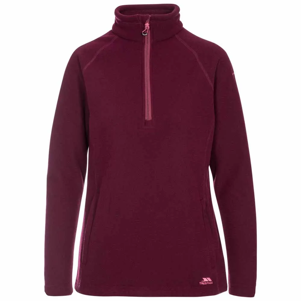 Trespass Commotion Fleece Mit Halbem Reißverschluss, Fig Trespass Commotion Fleece Mit Halbem Reißverschluss, Fig