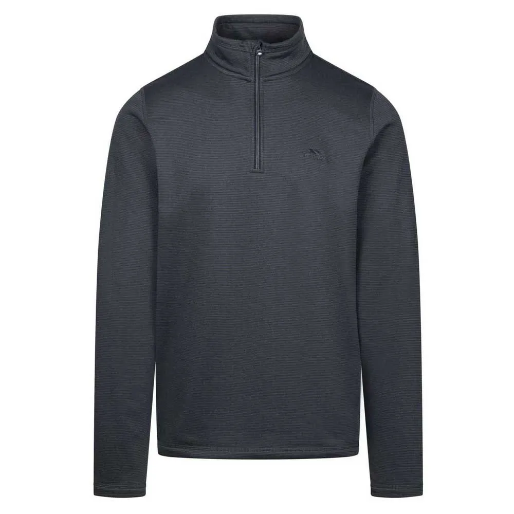 Trespass Fulbrook Fleece Mit Halbem Reißverschluss, Dark flint marl Trespass Fulbrook Fleece Mit Halbem Reißverschluss, Dark flint marl