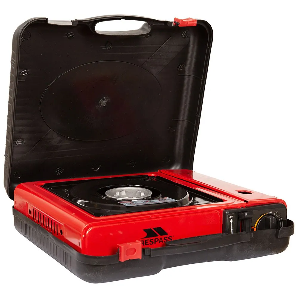 Trespass Gastro Gaskocher Campingküche, Red, One Size Trespass Gastro Gaskocher Campingküche, Red, One Size
