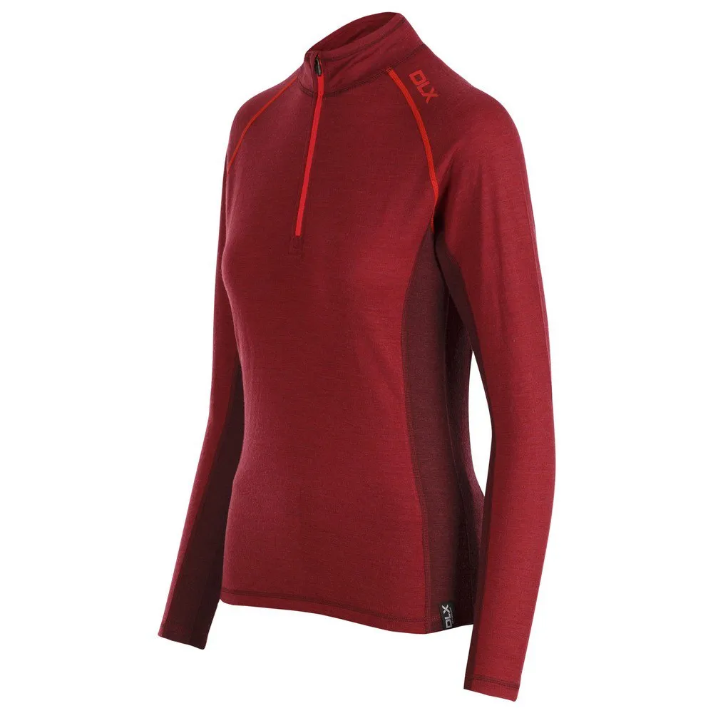 Trespass Gretal Langarm-baselayer, Dark hibiscus marl
