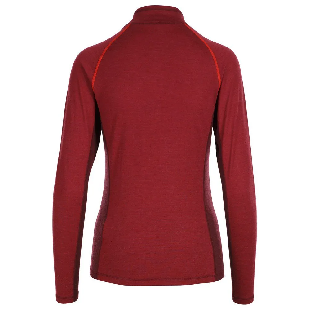 Trespass Gretal Langarm-baselayer, Dark hibiscus marl