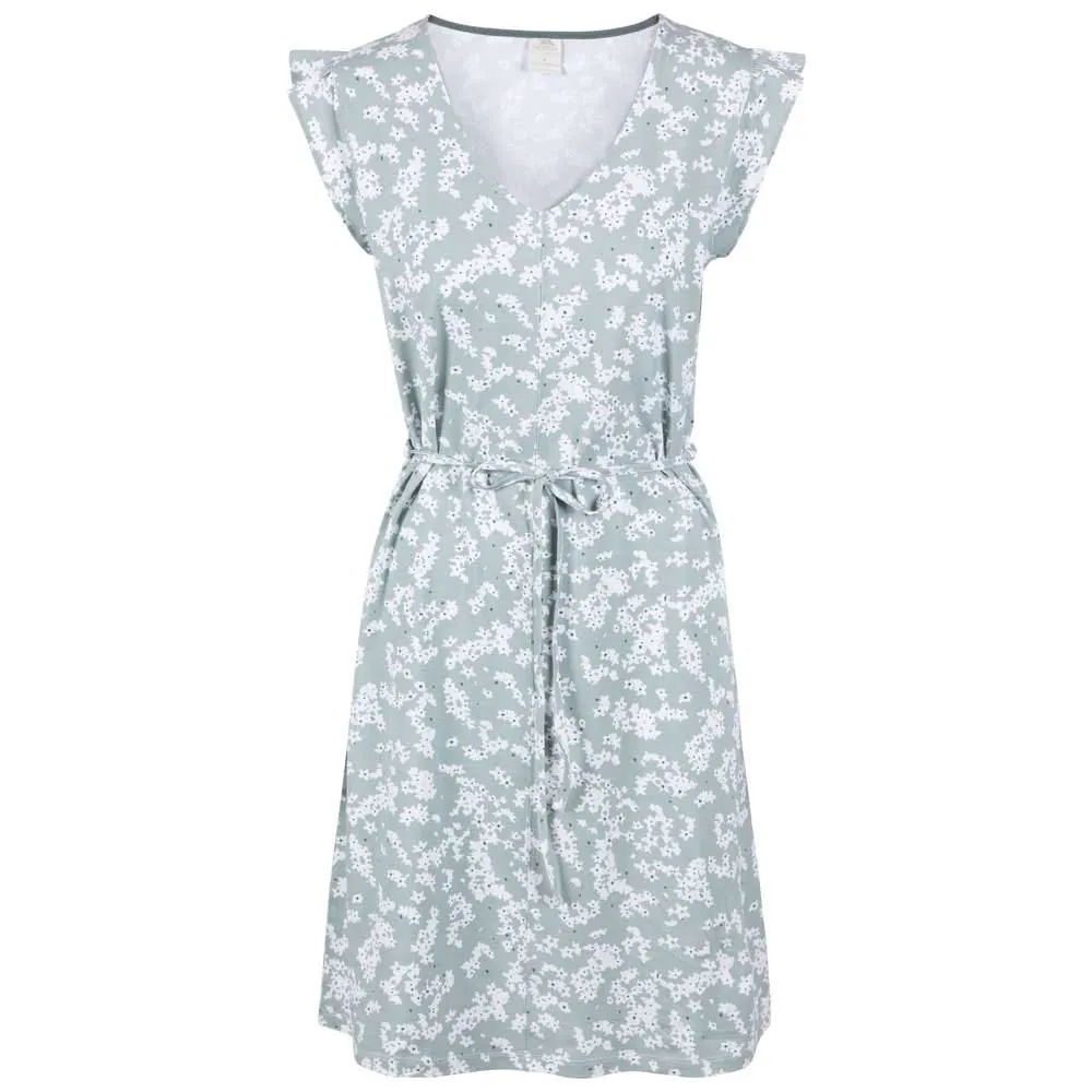 Trespass Holly Kleid, Dusty teal ditsy print Trespass Holly Kleid, Dusty teal ditsy print