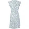 Trespass Holly Kleid, Dusty teal ditsy print