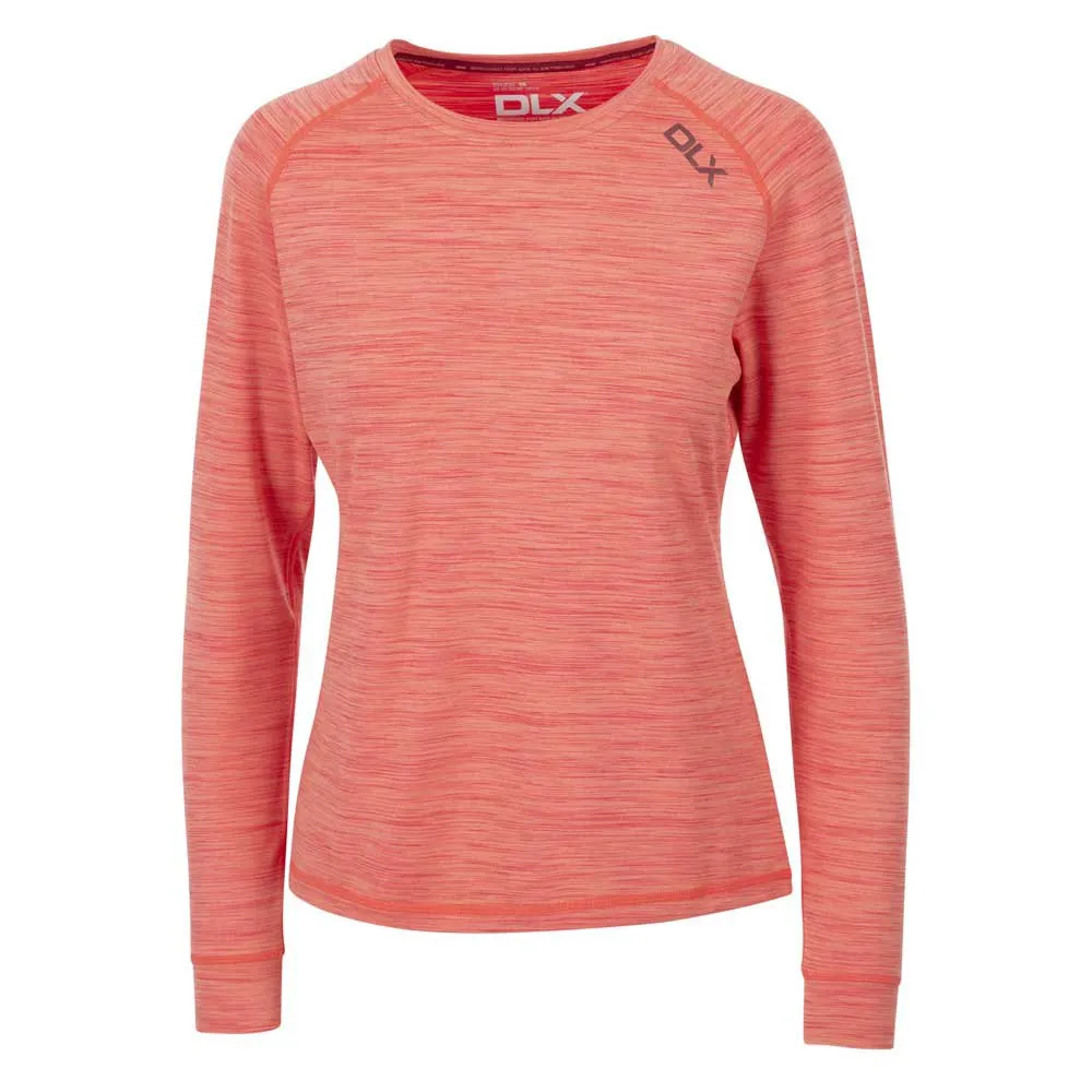 Trespass Jannett Langarm-t-shirt, Peach blush marl