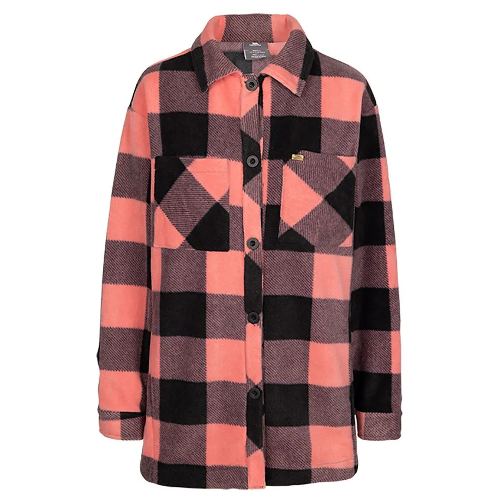 Trespass Kimya Fleece Mit Durchgehendem Reißverschluss, Pink shell check Trespass Kimya Fleece Mit Durchgehendem Reißverschluss, Pink shell check