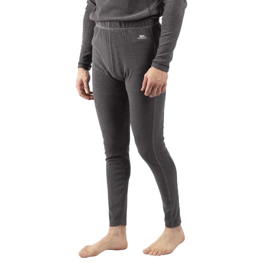 Trespass Kirk Baselayer-hose, Black / storm grey