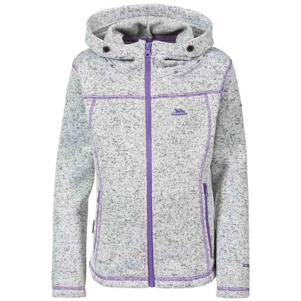 Trespass Lovell Fleece Mit Durchgehendem Reißverschluss, Ghost marl, 3-4Y Trespass Lovell Fleece Mit Durchgehendem Reißverschluss, Ghost marl, 3-4Y