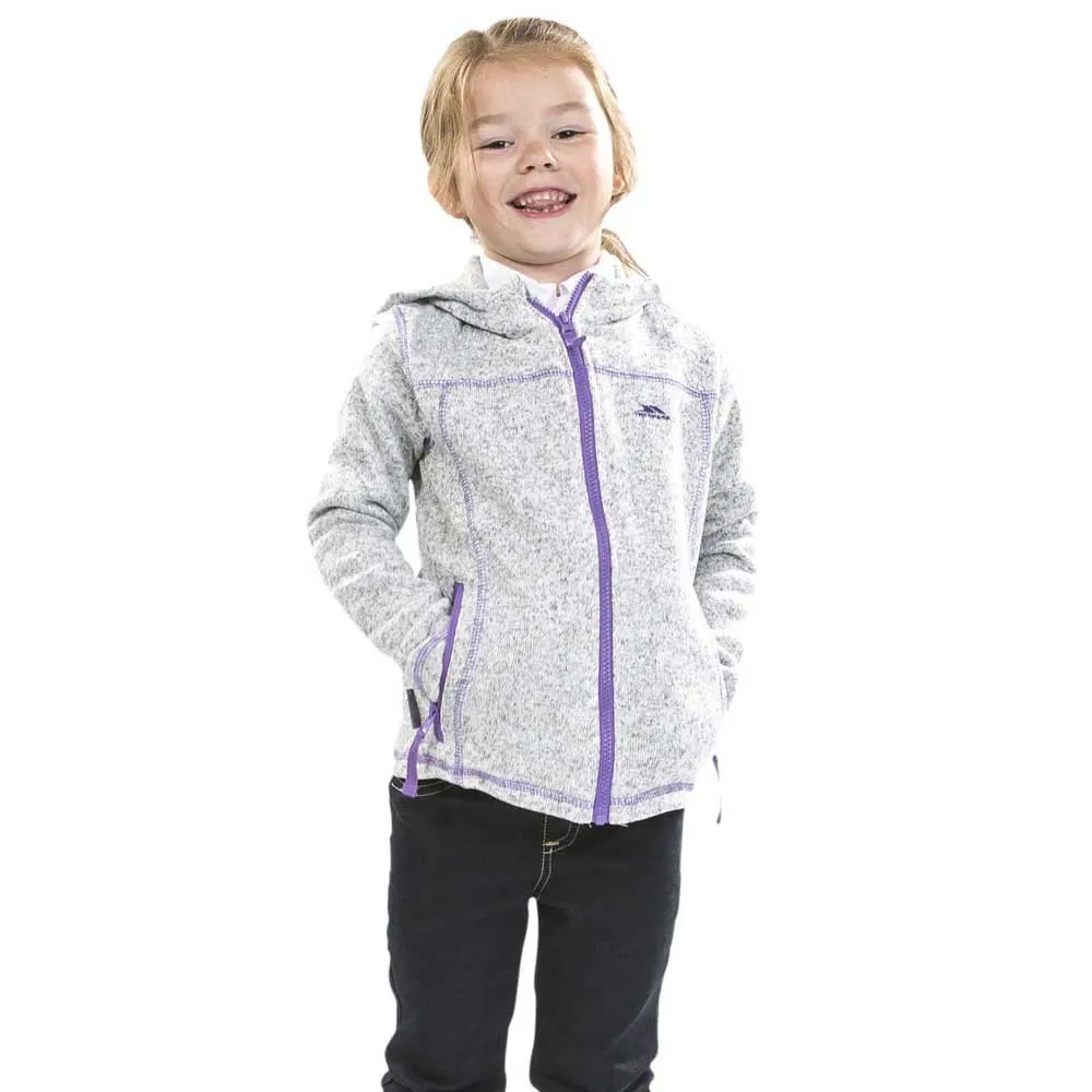 Trespass Lovell Fleece Mit Durchgehendem Reißverschluss, Ghost marl, 3-4Y Trespass Lovell Fleece Mit Durchgehendem Reißverschluss, Ghost marl, 3-4Y