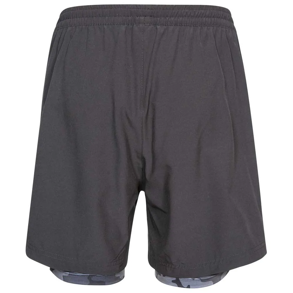 Trespass Patterson Kurze Hose, Black / grey marl