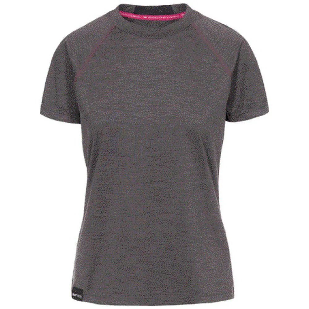 Trespass Rhea Kurzarm-t-shirt, Dark grey marl