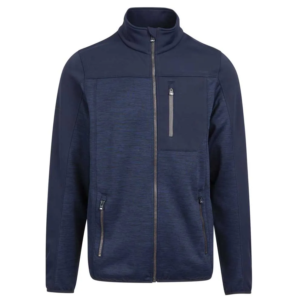 Trespass Thornage Fleece Mit Durchgehendem Reißverschluss, Navy marl