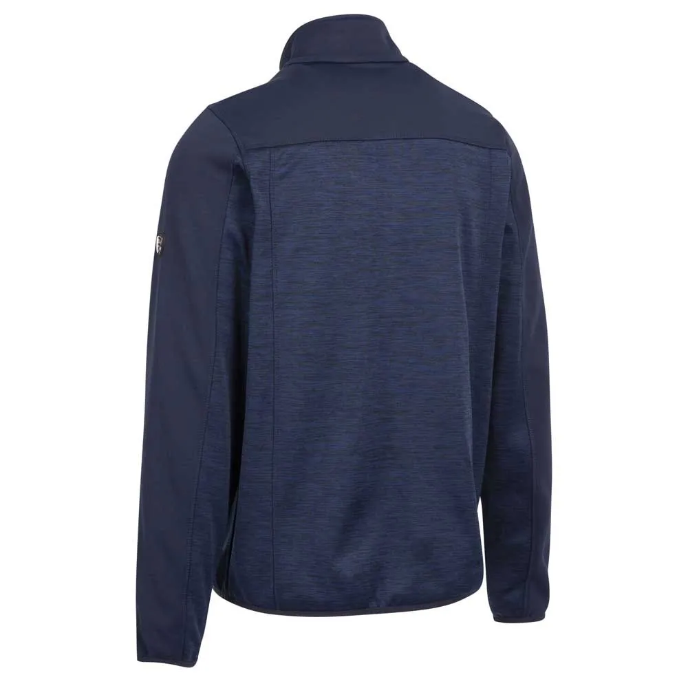 Trespass Thornage Fleece Mit Durchgehendem Reißverschluss, Navy marl