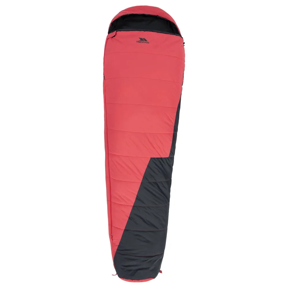 Trespass Tranquill Schlafsack, Red, Central Zipper Trespass Tranquill Schlafsack, Red, Central Zipper