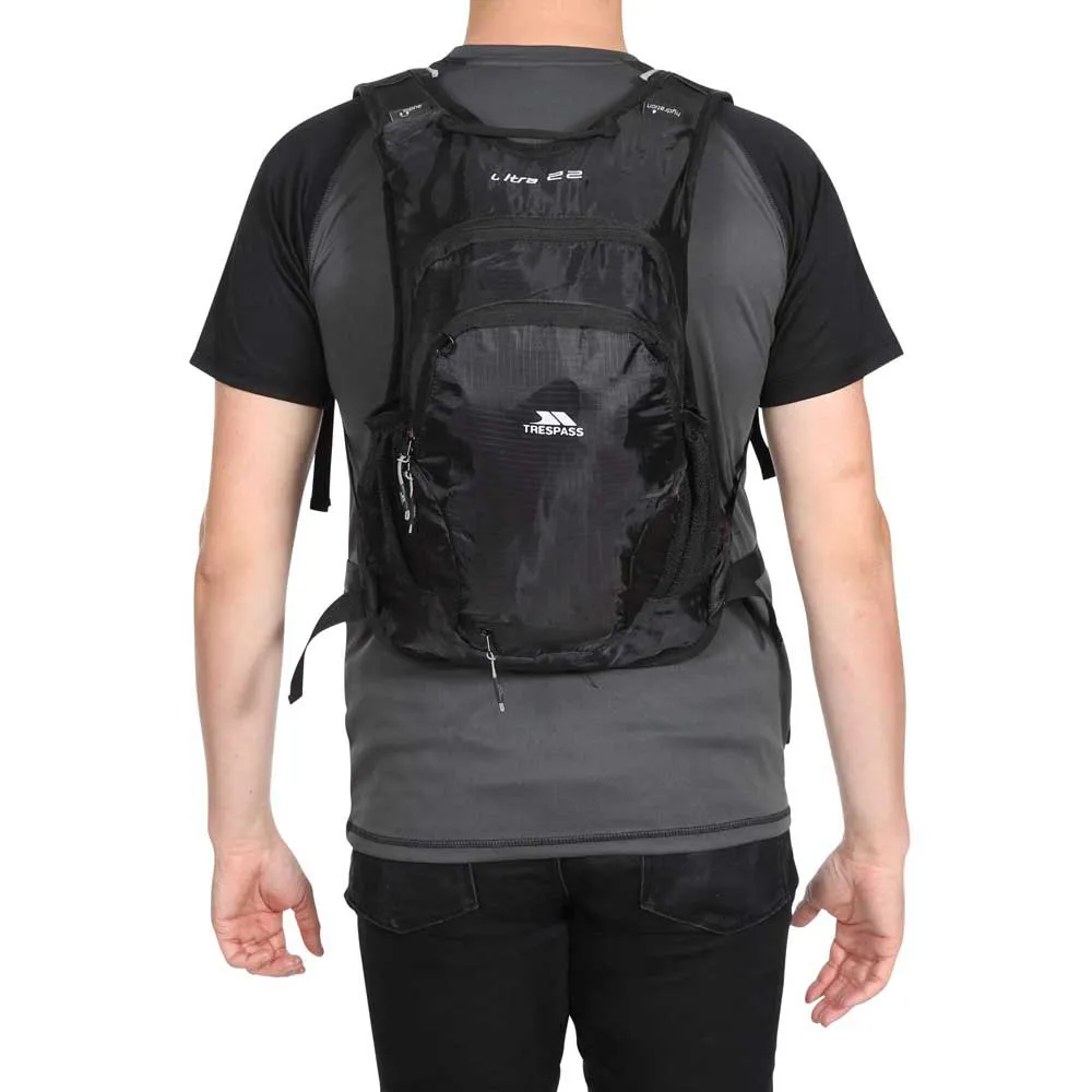Trespass Ultra 22l Rucksack, Black Trespass Ultra 22l Rucksack, Black
