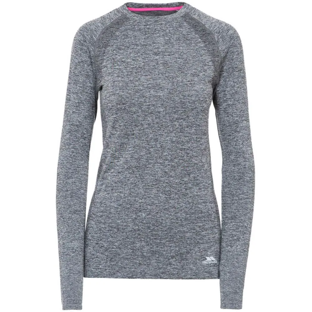 Trespass Welina Tp75 Langarm-baselayer, Black marl Trespass Welina Tp75 Langarm-baselayer, Black marl
