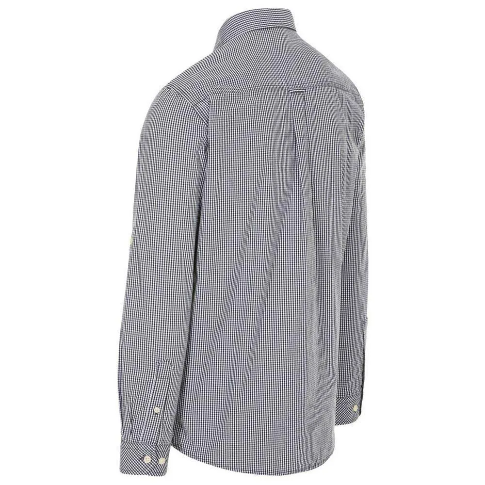 Trespass Yaddlethorpe Langarmhemd, Black gingham
