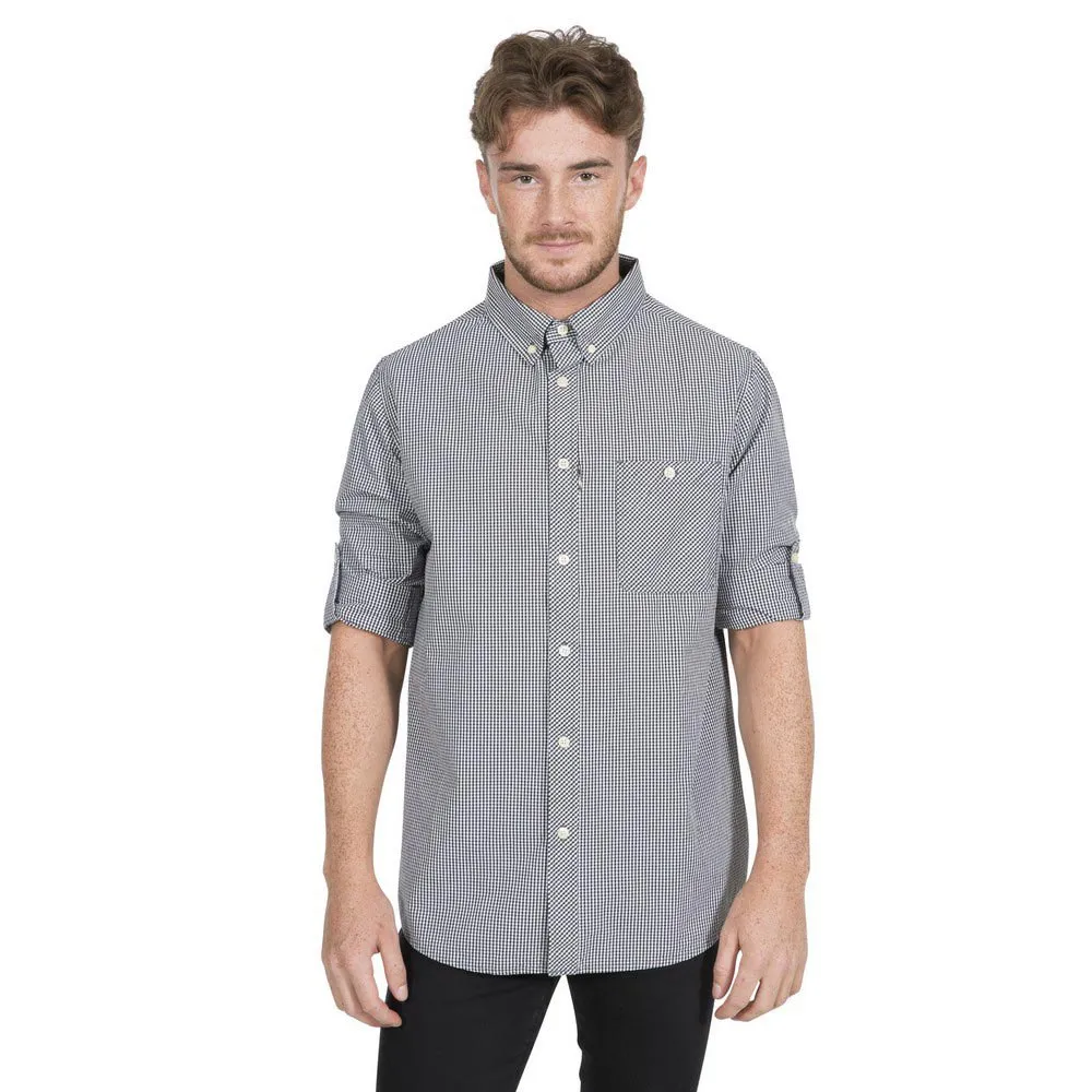 Trespass Yaddlethorpe Langarmhemd, Black gingham