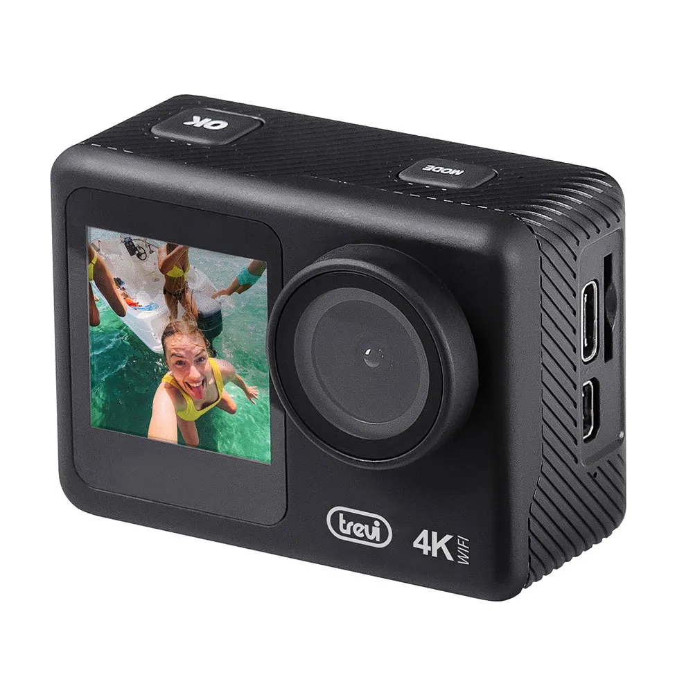 Trevi Go 2550 4k Action-kamera, Black, One Size, EU Plug 220V