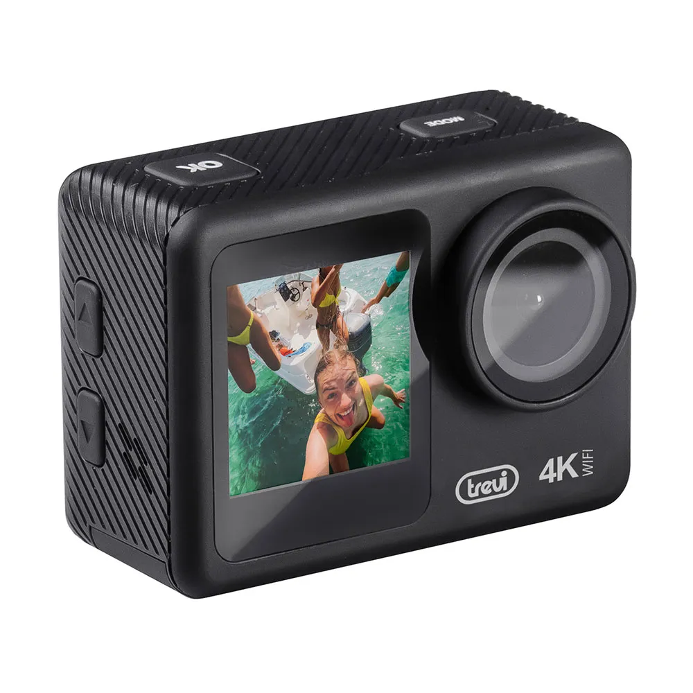 Trevi Go 2550 4k Action-kamera, Black, One Size, EU Plug 220V