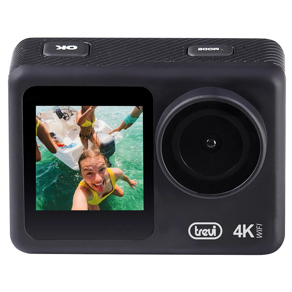 Trevi Go 2550 4k Action-kamera, Black, One Size, EU Plug 220V