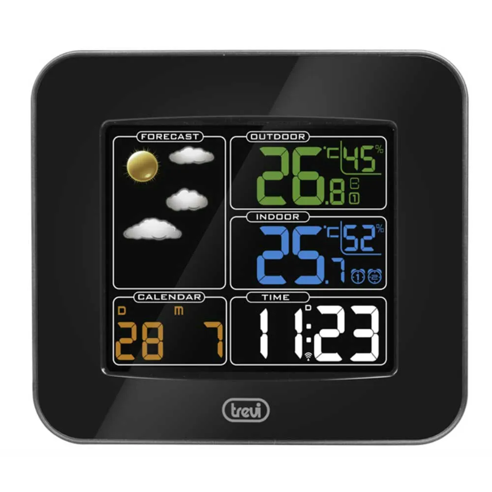 Trevi Me 3165 Rc Wetterstation, Black, One Size Trevi Me 3165 Rc Wetterstation, Black, One Size