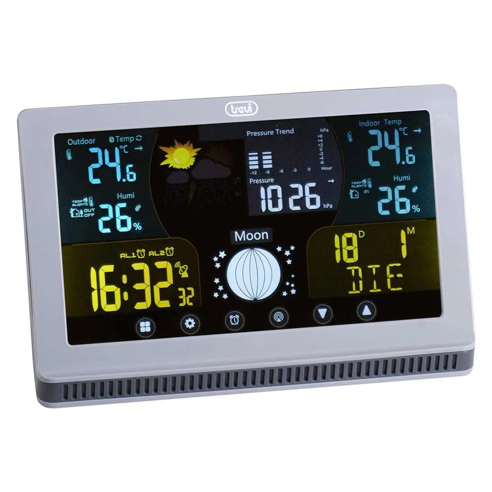 Trevi Me 3p70 Rc Wetterstation, Grey, One Size Trevi Me 3p70 Rc Wetterstation, Grey, One Size