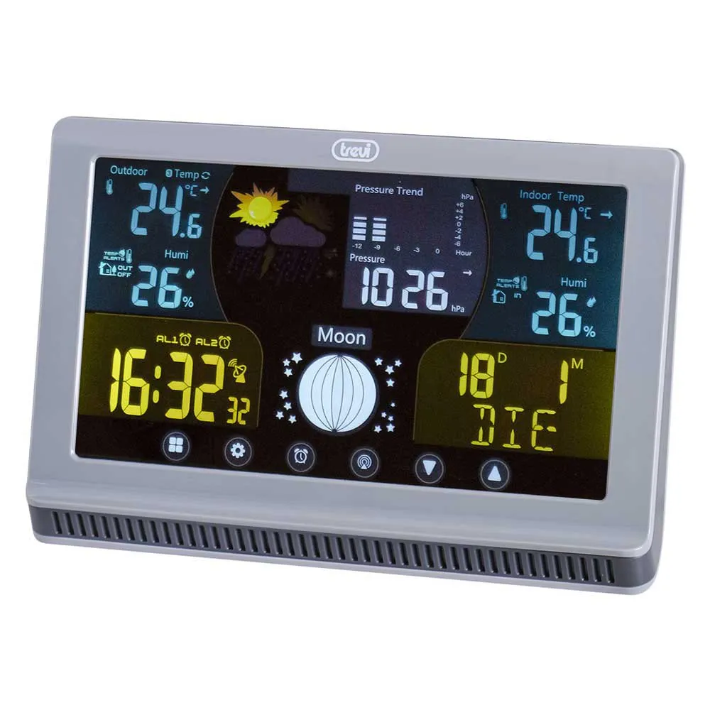 Trevi Me 3p70 Rc Wetterstation, Grey, One Size Trevi Me 3p70 Rc Wetterstation, Grey, One Size