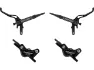 Trickstuff Direttissima v+h Set Scheibenbremse, Schwarz, Satz (VR + HR)