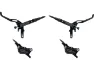 Trickstuff Maxima Black v+h Set Scheibenbremse, Schwarz, Satz (VR + HR)
