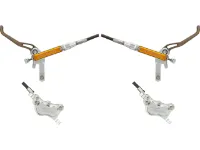 Trickstuff Maxima v+h Set Scheibenbremse mit Stahlflexleitung PU-ummantelt
