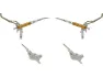 Trickstuff Maxima v+h Set Scheibenbremse mit Stahlflexleitung, Silber-orange, Satz (VR + HR)