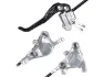 Trickstuff Piccola Carbon v+h Set Scheibenbremse Flatmount, Schwarz