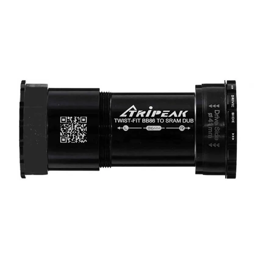 Tripeak Twist Fit Bb86 Sram Dub Steel Lagerschalen, Black, 86/92mm Tripeak Twist Fit Bb86 Sram Dub Steel Lagerschalen, Black, 86/92mm