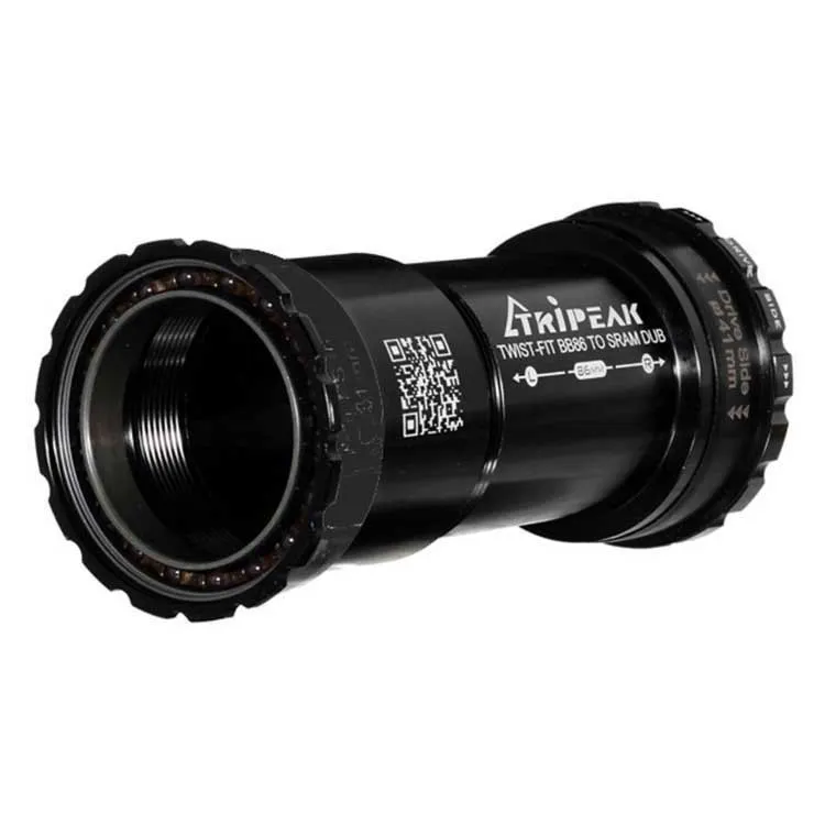 Tripeak Twist Fit Bb86 Sram Dub Steel Lagerschalen, Black, 86/92mm Tripeak Twist Fit Bb86 Sram Dub Steel Lagerschalen, Black, 86/92mm
