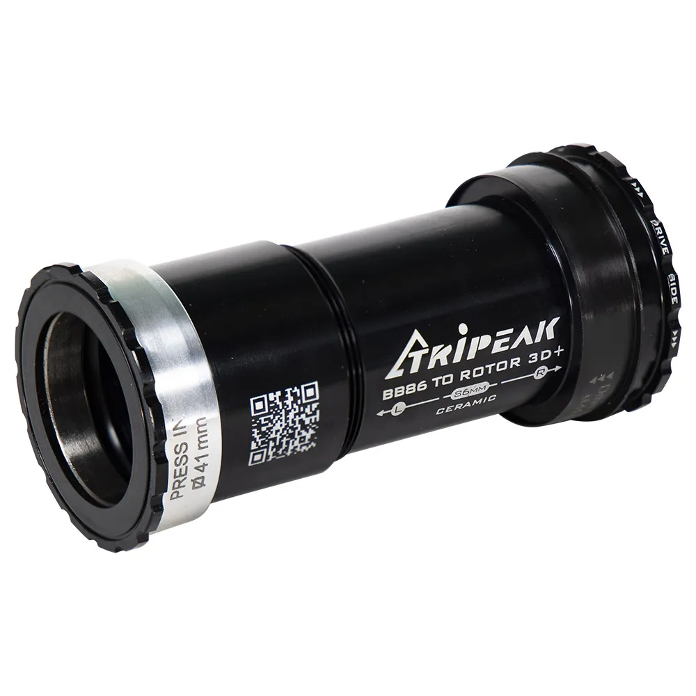 Tripeak Twist Fitt Bb86 Rotor 3d Ceramic Lagerschalen, Black, 86/92mm Tripeak Twist Fitt Bb86 Rotor 3d Ceramic Lagerschalen, Black, 86/92mm