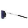 Trivio Hyperion Sonnenbrille, White, Mirror Green/CAT3
