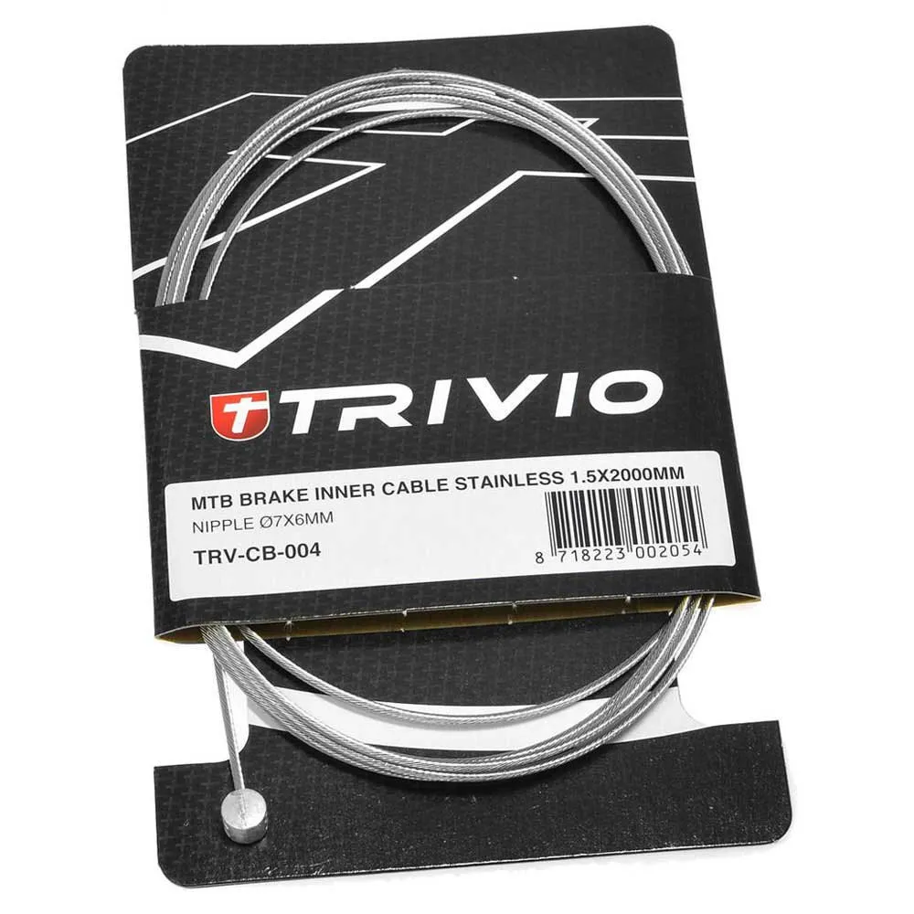 Trivio Mtb Stainless Bremskabel 20 Einheiten, Silver, 1.5 x 2000mm Trivio Mtb Stainless Bremskabel 20 Einheiten, Silver, 1.5 x 2000mm