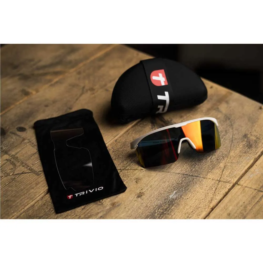 Trivio Noa Sonnenbrille, White, Red Mirror/CAT3 Trivio Noa Sonnenbrille, White, Red Mirror/CAT3