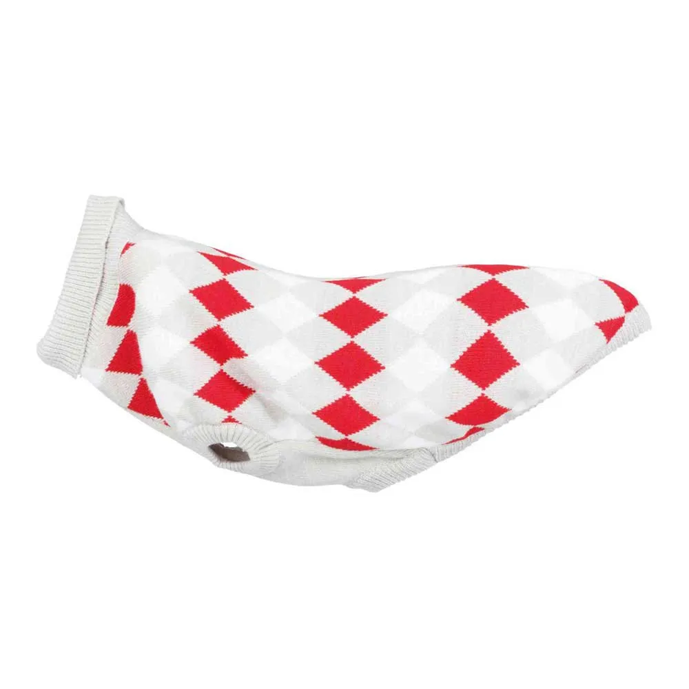 Trixie Pollino Hundejacke, White / grey / red, 45cm Trixie Pollino Hundejacke, White / grey / red, 45cm