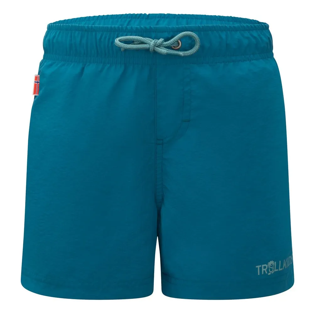 Trollkids Balestrand Kurze Hose, Atlantic blue / dusky turquoise, 164cm