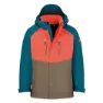 Mocca brown / glow orange / atlantic blue