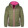 Dusky olive / light magenta