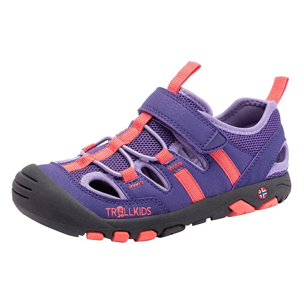 Trollkids Kroksand Sandalen, Dark purple / coral rose, EU 36