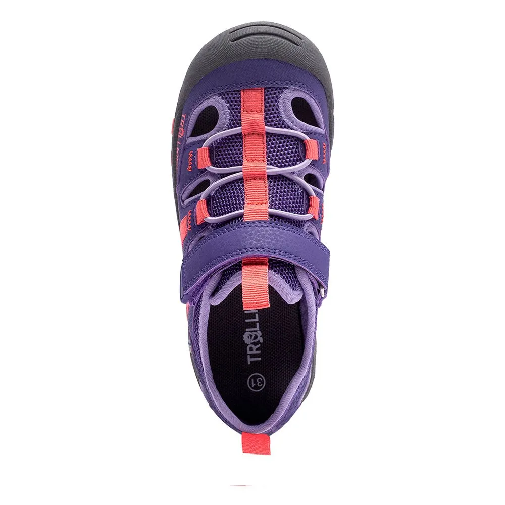 Trollkids Kroksand Sandalen, Dark purple / coral rose, EU 36